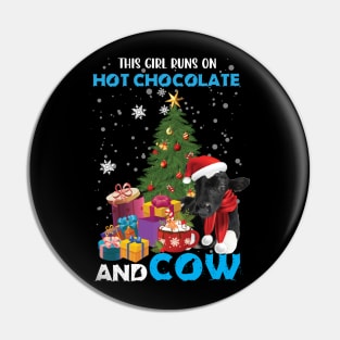 Cow Christmas Light Tree Cow Xmas Snow Lover Pin