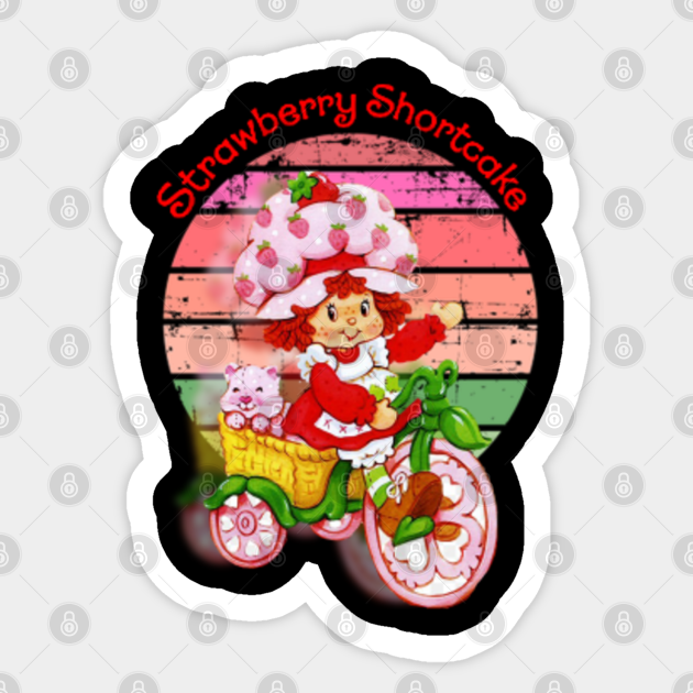 Vintage Cute Strawberry - Strawberry Shortcake - Sticker