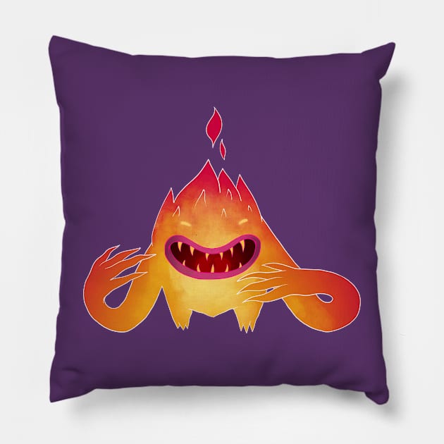 Wildfire Monster Pillow by stefko_world