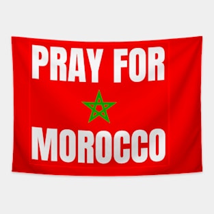 Pray for Morocco flag Tapestry