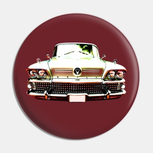 Buick Riviera 1950s American classic car high contrast Pin