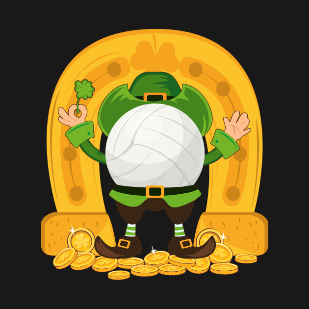 Volleyball Leprechaun Hat Patrick's Day by NatalitaJK