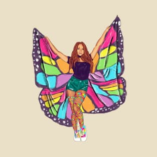 Rave Girl Butterfly - Butterfly wings T-Shirt