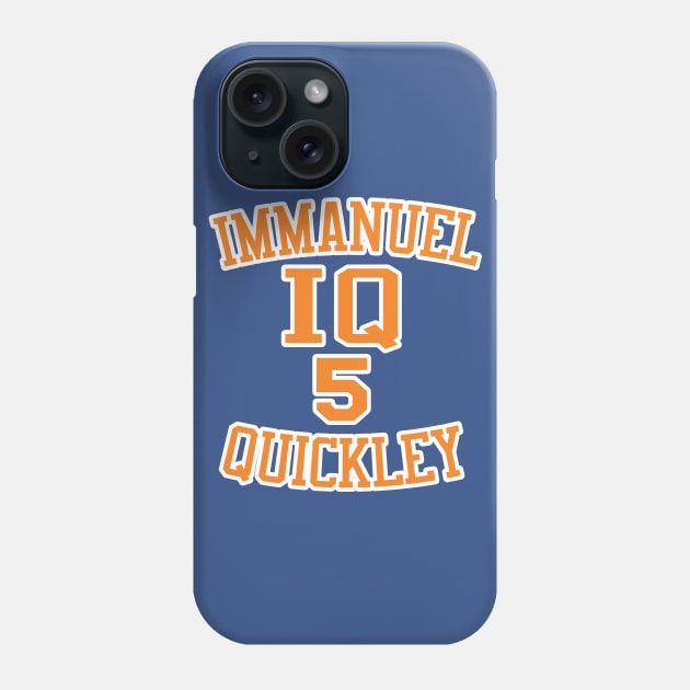 Immanuel Quickley New York Knicks Phone Case by IronLung Designs