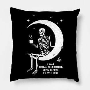 Social distancing on the moon Pillow