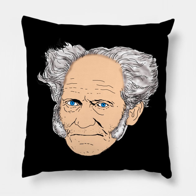 Schopenhauer Pillow by lucamendieta