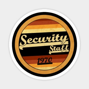 Vintage Security Staff Magnet