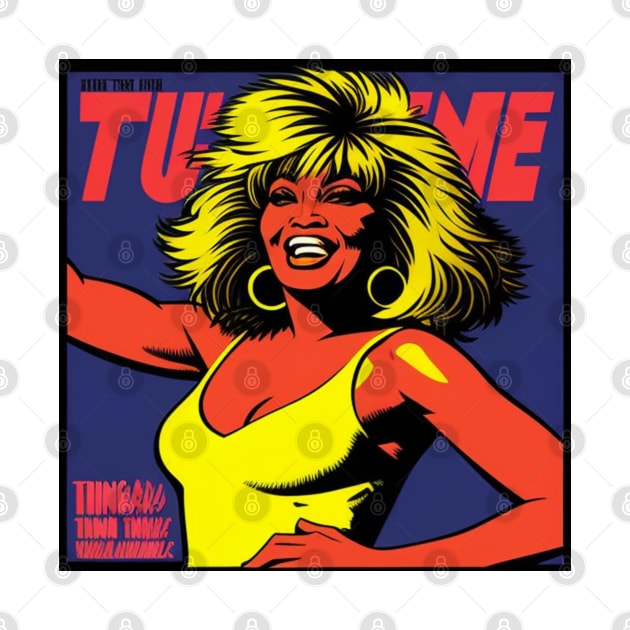 Turner Greatest Hits Vinyl Record Pop Art III by musicgeniusart