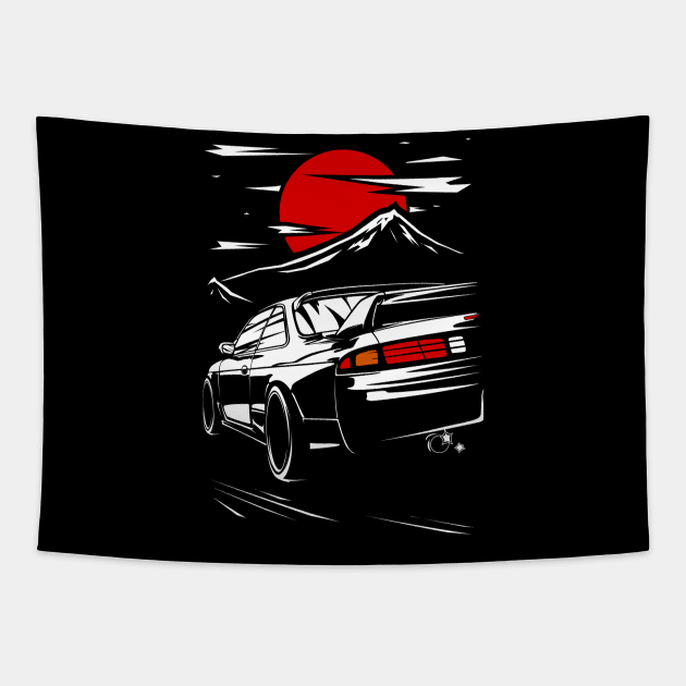 Nissan Silvia s14 Fuji Tapestry by racingfactory