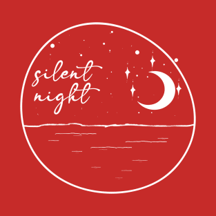 Silent Night Starry Christmas T-Shirt