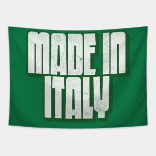 Made In Italy / Retro Typography Design Tapestry