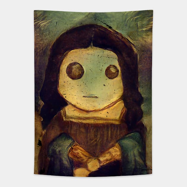 Toonie Lisa V.2 Tapestry by Tooniefied