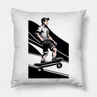 Skateboarder Pillow