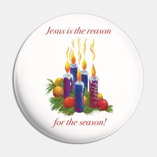 Jesus is the reason for the season christmas candles. Pin