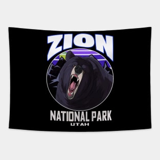 Zion National Park Utah Bear Tapestry