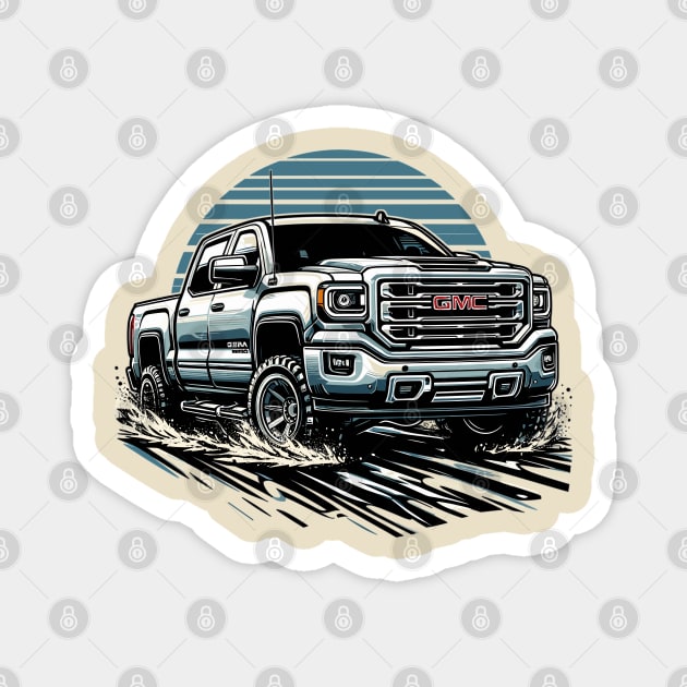 GMC Sierra Magnet by Vehicles-Art