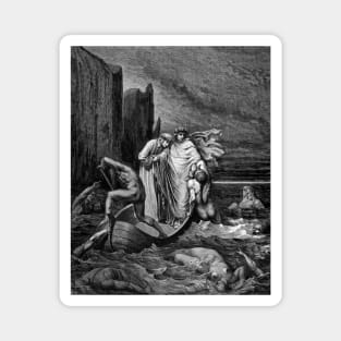 High Resolution Gustave Doré Illustration To the Other Dogs Magnet