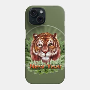 tiger new year Phone Case