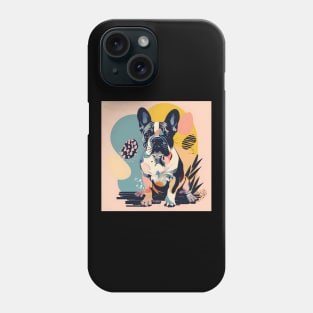 70s French Bulldog Vibes: Pastel Pup Parade Phone Case