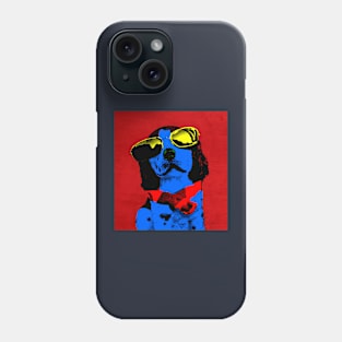 BLUE DOG FUNNY COOL DOG Phone Case