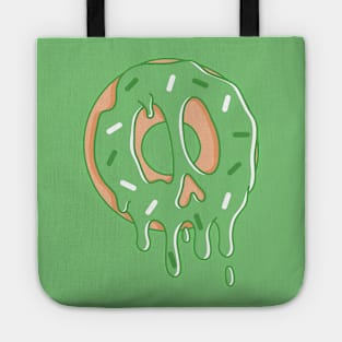 Dripping Donut Skull (Matcha) Tote