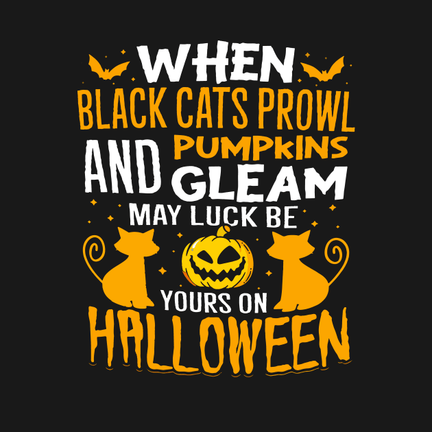 When Black Cats Prowl And Pumpkins Gleam Halloween Costume by cobiepacior