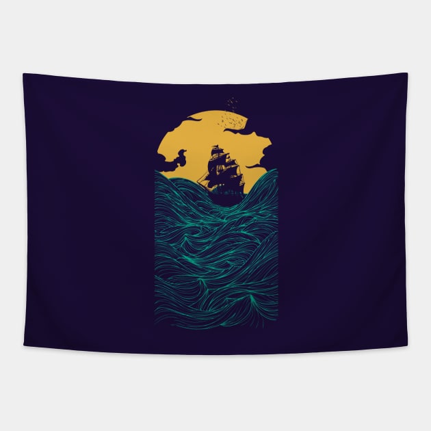 High seas Tapestry by sebasebi