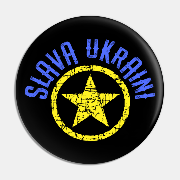 Slava ukraini! Ukrainian Pin TeePublic
