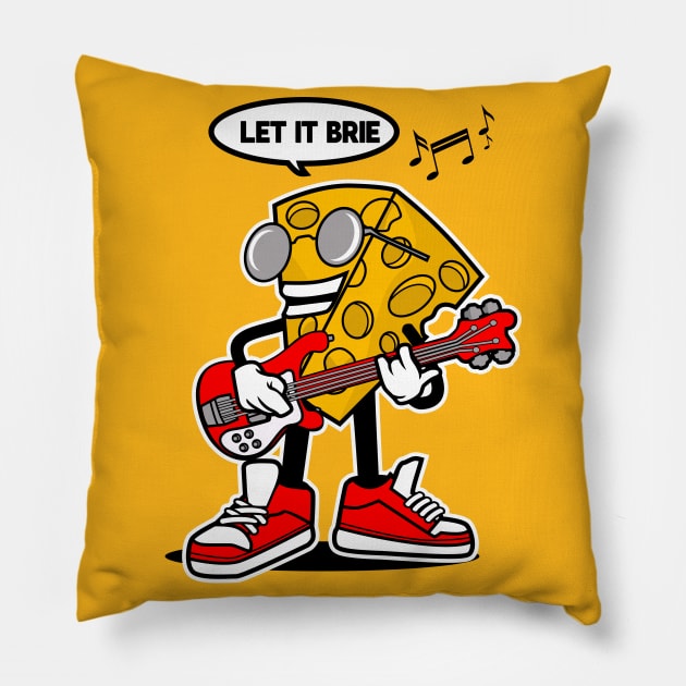 BRIE ROCKSTAR Pillow by beanbeardy