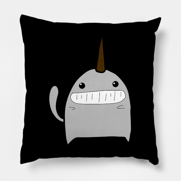 smiling monster for very happy Pillow by FzyXtion