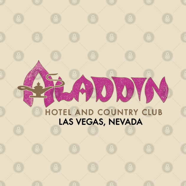 Retro Vintage the Aladdin Hotel and Casino Las Vegas by StudioPM71