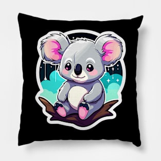 Koala Bear Illustration Pillow