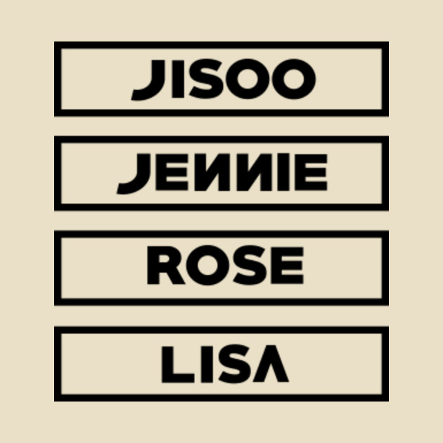 BLACKPINK members - Blackpink - T-Shirt | TeePublic