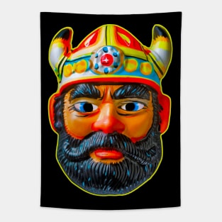 Viking King Mask Tapestry