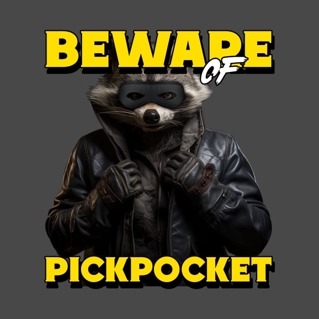 Pickpocket Raccoon Thief Funny by Tip Top Tee's
