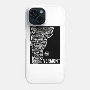 Vermont Map Phone Case