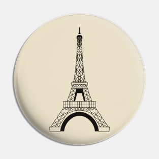 Paris Eiffel Tower sticker Pin