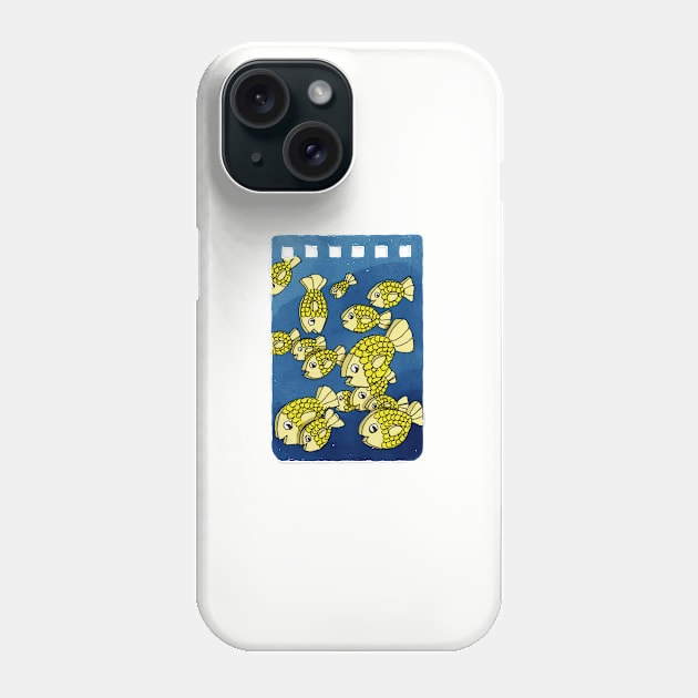 Flat, golden fish in a pack Phone Case by LeahHa