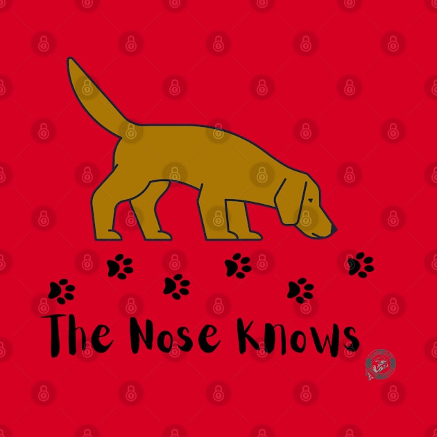 Red - Brown Dog Nose Knows by Jumpin' K-9's Store