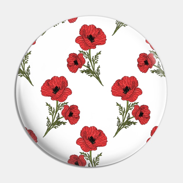 Poppies Pin by Mitalim