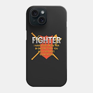 Fighter Tabletop Class Pen and Paper DnD Gift Phone Case