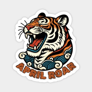 April fool tiger Magnet