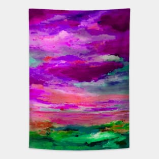 Purple Sunset Tapestry