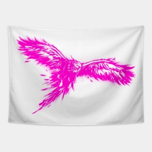 Phoenix, Mythical Firebird- Neon Pink Version Tapestry