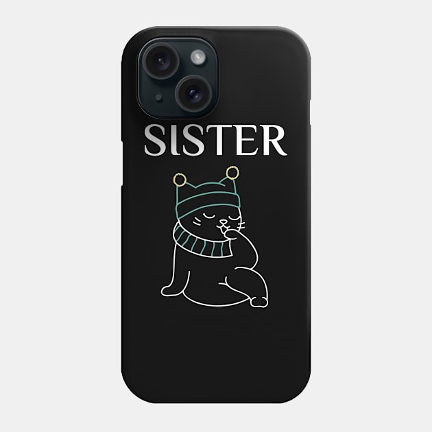 matching family gifts, cute cat, the sister Phone Case by the christmas shop