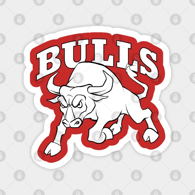 Bulls Mascot Magnet by Generic Mascots