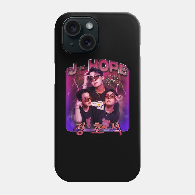 BTS J-HOPE BOOTLEG T-SHIRT Phone Case by Vinsgraphic 