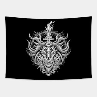 Head Of Baphomet Tapestry