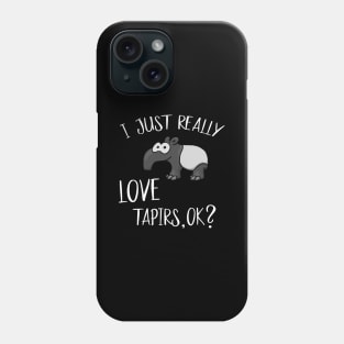 Just Really Love Tapirs, OK? Cute Funky Tapir Phone Case