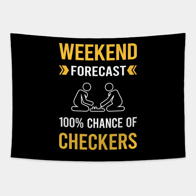 Weekend Forecast Checkers Tapestry by Good Day